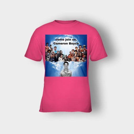 Come-join-us-Cameron-Boyce-RIP-1999-2019-Kids-T-Shirt-Heliconia