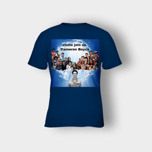 Come-join-us-Cameron-Boyce-RIP-1999-2019-Kids-T-Shirt-Navy