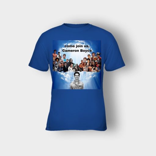 Come-join-us-Cameron-Boyce-RIP-1999-2019-Kids-T-Shirt-Royal