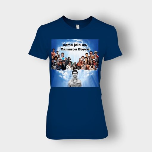 Come-join-us-Cameron-Boyce-RIP-1999-2019-Ladies-T-Shirt-Navy