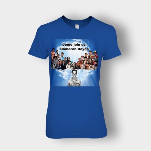 Come-join-us-Cameron-Boyce-RIP-1999-2019-Ladies-T-Shirt-Royal