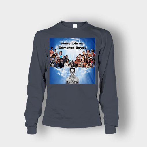 Come-join-us-Cameron-Boyce-RIP-1999-2019-Unisex-Long-Sleeve-Dark-Heather