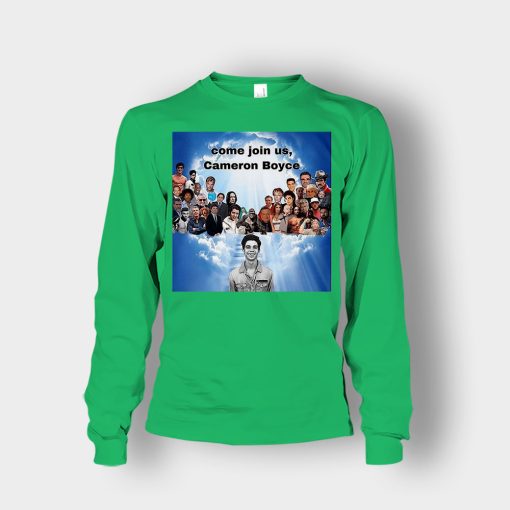 Come-join-us-Cameron-Boyce-RIP-1999-2019-Unisex-Long-Sleeve-Irish-Green