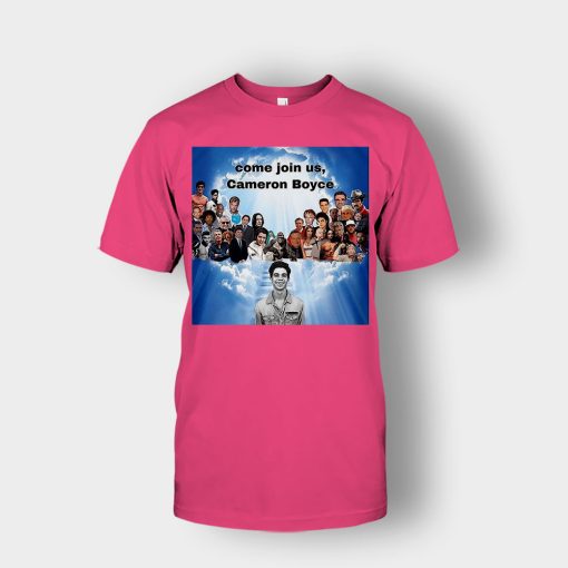 Come-join-us-Cameron-Boyce-RIP-1999-2019-Unisex-T-Shirt-Heliconia