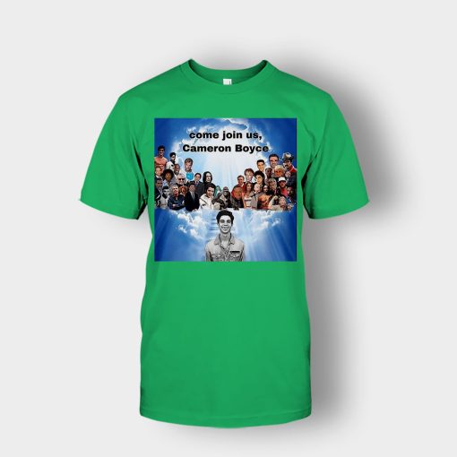 Come-join-us-Cameron-Boyce-RIP-1999-2019-Unisex-T-Shirt-Irish-Green