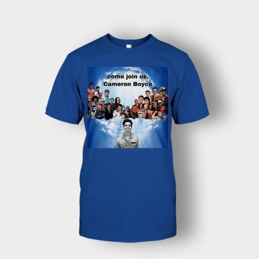 Come-join-us-Cameron-Boyce-RIP-1999-2019-Unisex-T-Shirt-Royal