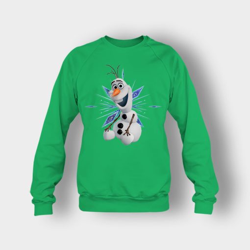 Cute-Olaf-Disney-Frozen-Inspired-Crewneck-Sweatshirt-Irish-Green