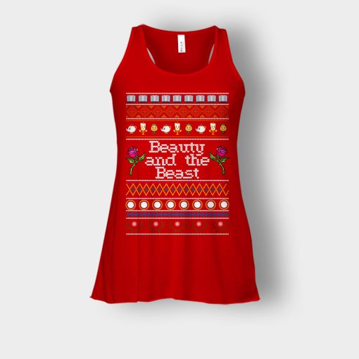 Cute-Ugly-Knit-Disney-Beauty-And-The-Beast-Bella-Womens-Flowy-Tank-Red