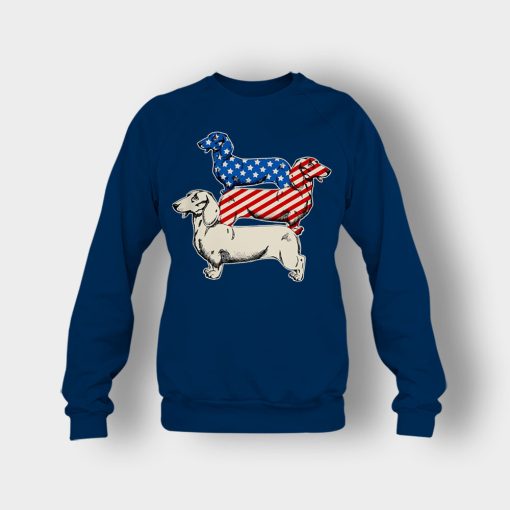 Dachshund-USA-Flag-4th-Of-July-Independence-Day-Patriot-Crewneck-Sweatshirt-Navy