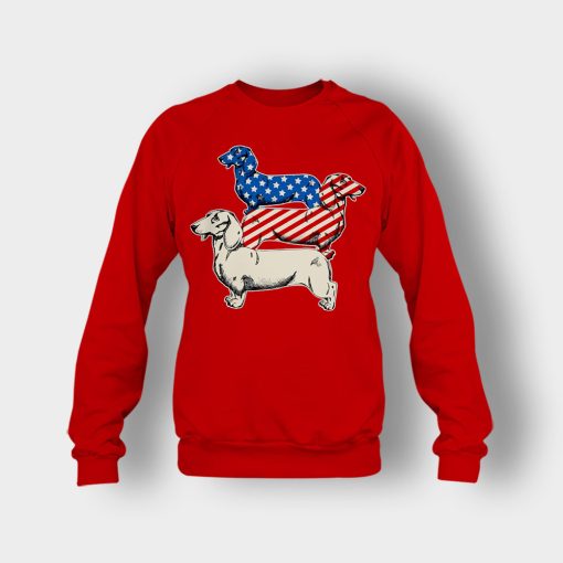 Dachshund-USA-Flag-4th-Of-July-Independence-Day-Patriot-Crewneck-Sweatshirt-Red