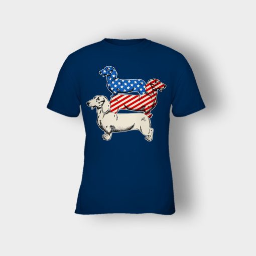 Dachshund-USA-Flag-4th-Of-July-Independence-Day-Patriot-Kids-T-Shirt-Navy