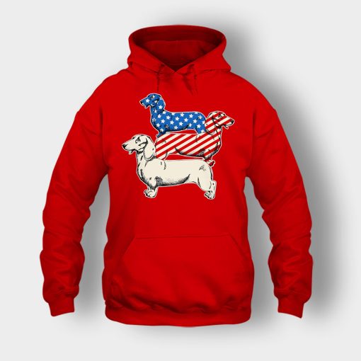 Dachshund-USA-Flag-4th-Of-July-Independence-Day-Patriot-Unisex-Hoodie-Red