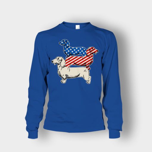 Dachshund-USA-Flag-4th-Of-July-Independence-Day-Patriot-Unisex-Long-Sleeve-Royal