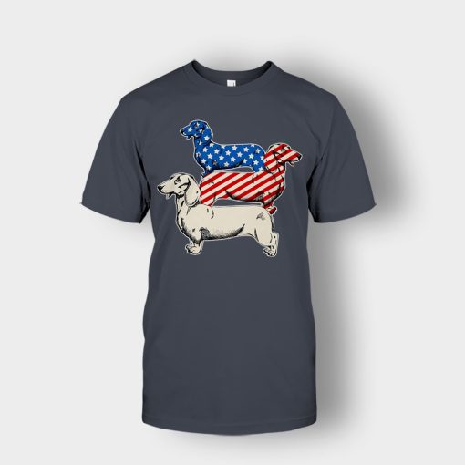 Dachshund-USA-Flag-4th-Of-July-Independence-Day-Patriot-Unisex-T-Shirt-Dark-Heather