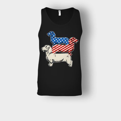 Dachshund-USA-Flag-4th-Of-July-Independence-Day-Patriot-Unisex-Tank-Top-Black