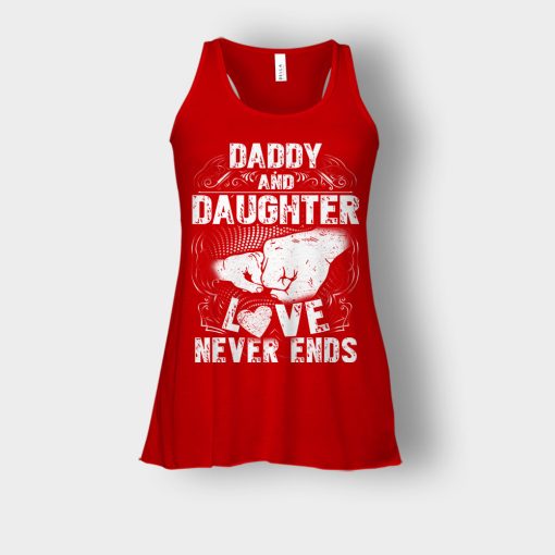 Daddy-And-Daughter-Love-Never-Ends-Fathers-Day-Daddy-Gifts-Idea-Bella-Womens-Flowy-Tank-Red