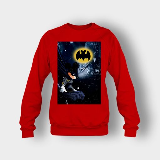 Dark-Knight-Disney-Mickey-Inspired-Crewneck-Sweatshirt-Red