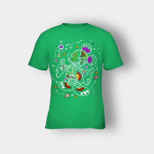 Day-Of-The-Dead-Disney-Mickey-Inspired-Kids-T-Shirt-Irish-Green