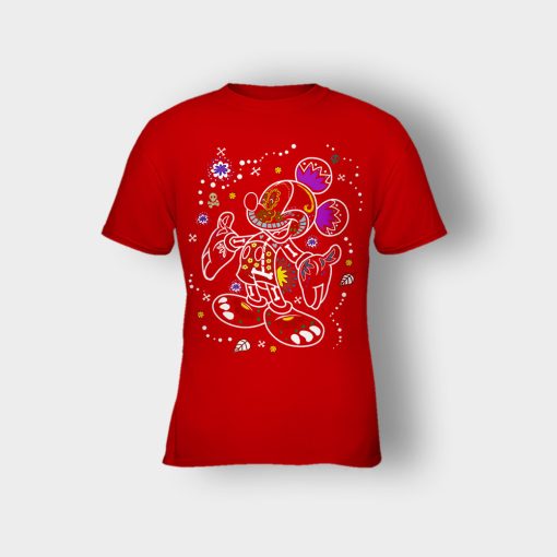 Day-Of-The-Dead-Disney-Mickey-Inspired-Kids-T-Shirt-Red