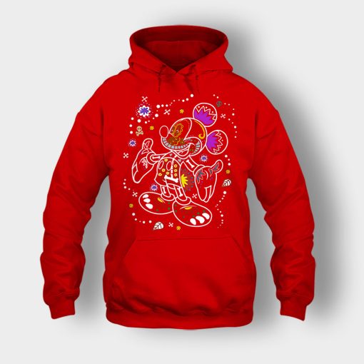 Day-Of-The-Dead-Disney-Mickey-Inspired-Unisex-Hoodie-Red