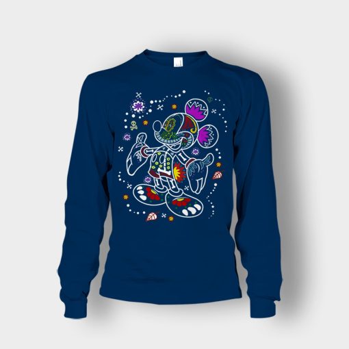 Day-Of-The-Dead-Disney-Mickey-Inspired-Unisex-Long-Sleeve-Navy