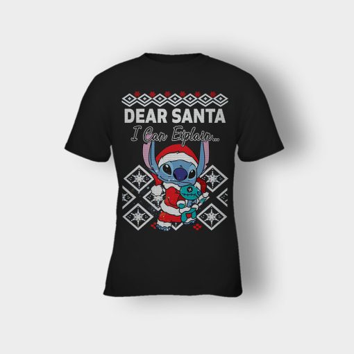 Dear-Santa-I-Can-Explain-Disney-Lilo-And-Stitch-Kids-T-Shirt-Black