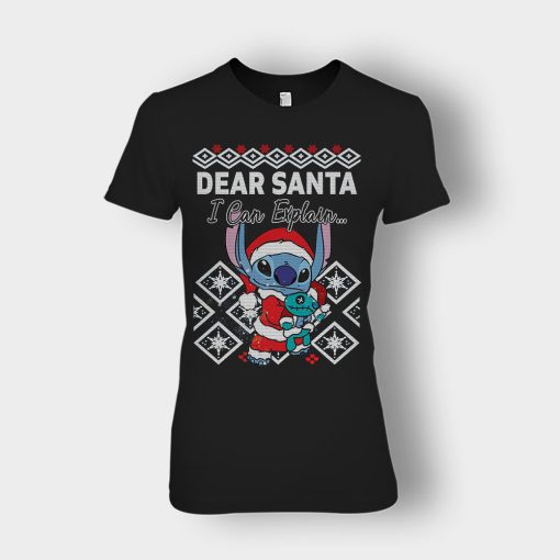 Dear-Santa-I-Can-Explain-Disney-Lilo-And-Stitch-Ladies-T-Shirt-Black