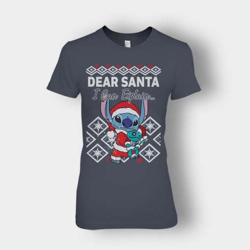 Dear-Santa-I-Can-Explain-Disney-Lilo-And-Stitch-Ladies-T-Shirt-Dark-Heather
