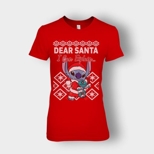 Dear-Santa-I-Can-Explain-Disney-Lilo-And-Stitch-Ladies-T-Shirt-Red