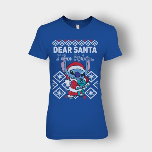 Dear-Santa-I-Can-Explain-Disney-Lilo-And-Stitch-Ladies-T-Shirt-Royal