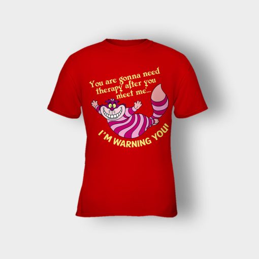 Disney-Alice-in-Wonderland-Im-Warning-You-Kids-T-Shirt-Red