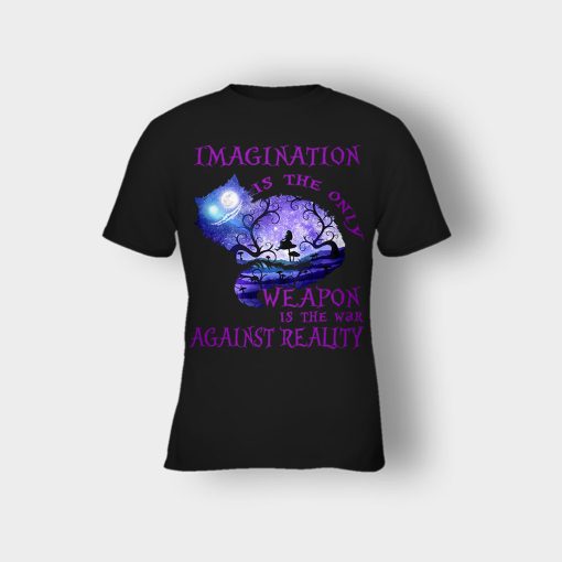 Disney-Alice-in-Wonderland-Imagination-Is-The-Only-Kids-T-Shirt-Black