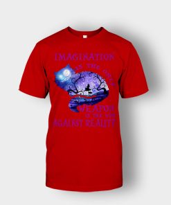 Disney-Alice-in-Wonderland-Imagination-Is-The-Only-Unisex-T-Shirt-Red