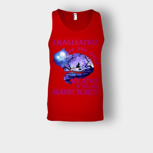 Disney-Alice-in-Wonderland-Imagination-Is-The-Only-Unisex-Tank-Top-Red