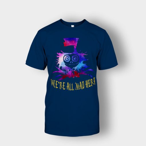Disney-Alice-in-Wonderland-Were-All-Mad-Unisex-T-Shirt-Navy