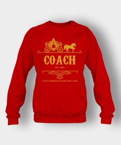 Disney-Coach-Cindrella-Est-Crewneck-Sweatshirt-Red