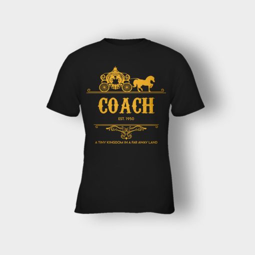 Disney-Coach-Cindrella-Est-Kids-T-Shirt-Black