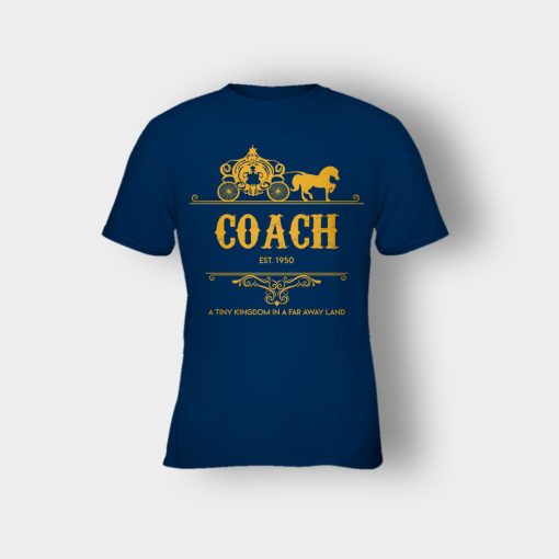Disney-Coach-Cindrella-Est-Kids-T-Shirt-Navy