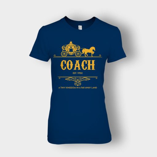 Disney-Coach-Cindrella-Est-Ladies-T-Shirt-Navy