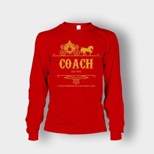 Disney-Coach-Cindrella-Est-Unisex-Long-Sleeve-Red