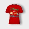 Disney-Lost-Princess-Kids-T-Shirt-Red