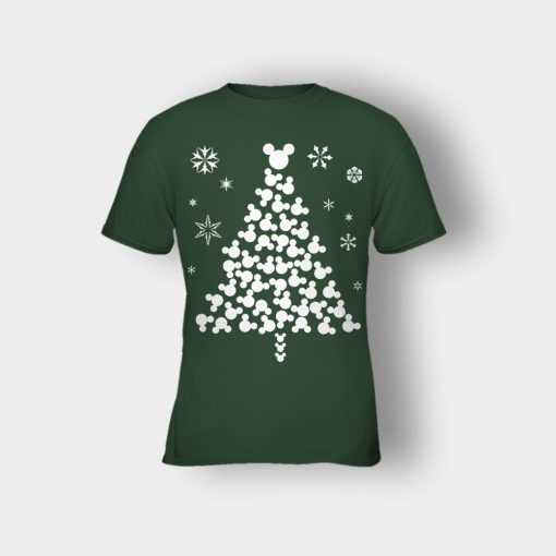 Disney-Mickey-Christmas-Tree-Kids-T-Shirt-Forest