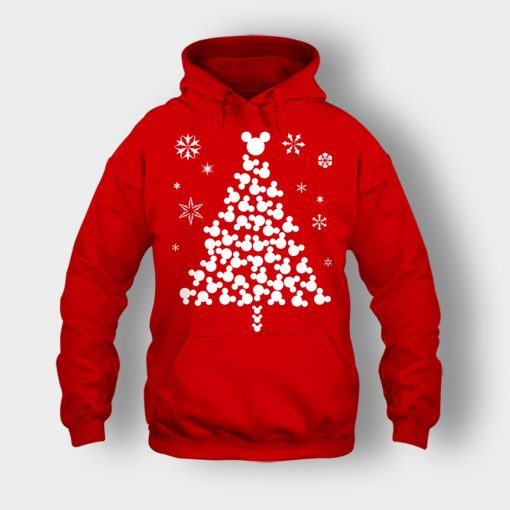 Disney-Mickey-Christmas-Tree-Unisex-Hoodie-Red