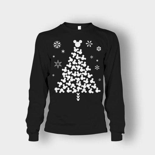 Disney-Mickey-Christmas-Tree-Unisex-Long-Sleeve-Black