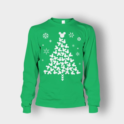 Disney-Mickey-Christmas-Tree-Unisex-Long-Sleeve-Irish-Green