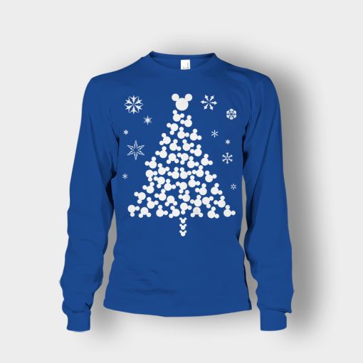 Disney-Mickey-Christmas-Tree-Unisex-Long-Sleeve-Royal