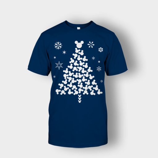 Disney-Mickey-Christmas-Tree-Unisex-T-Shirt-Navy