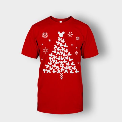 Disney-Mickey-Christmas-Tree-Unisex-T-Shirt-Red