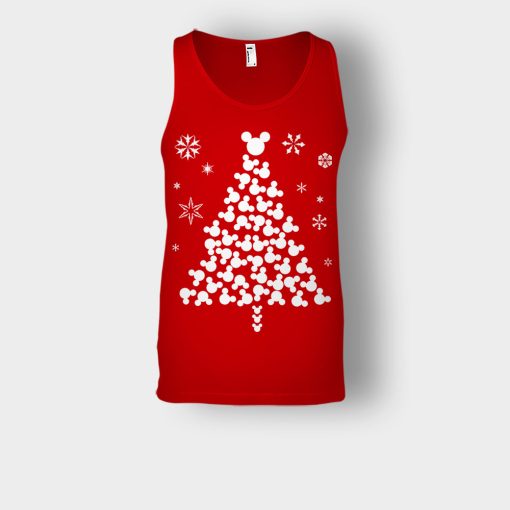 Disney-Mickey-Christmas-Tree-Unisex-Tank-Top-Red