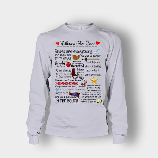 Disney-Princess-Girl-Code-Unisex-Long-Sleeve-Sport-Grey